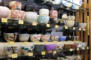 Japanese tea bowls for sale.